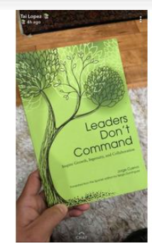 Books Leaders Don't Command: Inspire Growth, Ingenuity, and Collaboration Book By Jorge Cuervo