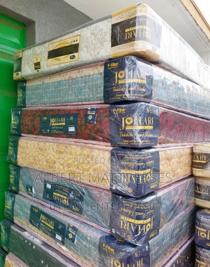 Johari 8 Inches Orthopaedic Foam Mattress :Premium Back Support Foam Material, Soft Quilted Cover for Extra Comfort, Pressure Relief Sleeping Surface, Durable Breathable Design, Healthy Sleep Support