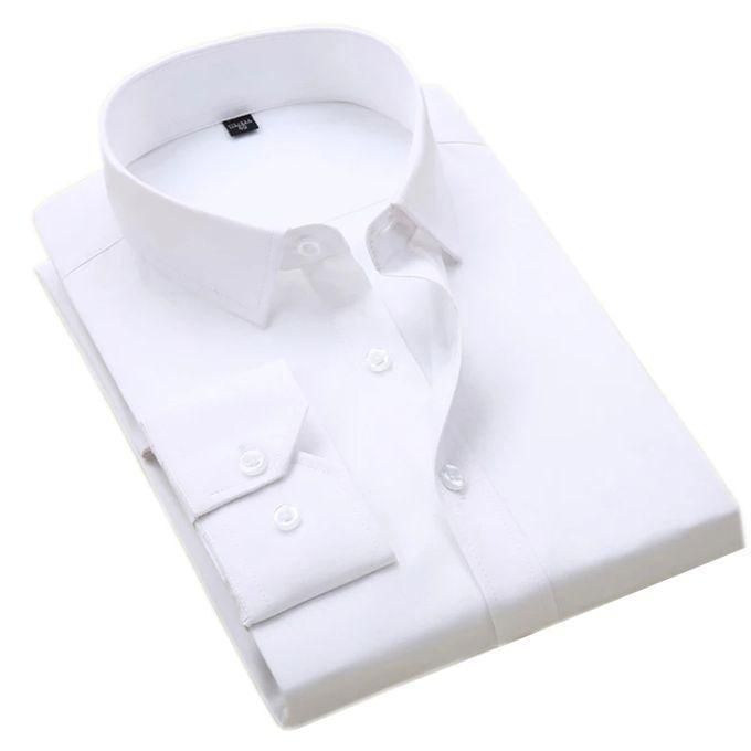 5 Pack Men’s Official Long Sleeve Cotton Shirts – Slim Fit in Sky Blue, Black, Navy, White & Grey”