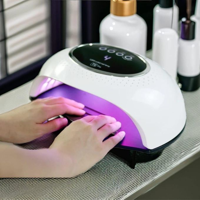 288W 2-in-1 LED UV Nail Curing Lamp 72 LED Lights Professional Nail Dryer Fast Dry Gel Polish Lamp Smart Sensor Timer Portable Salon Quality Nail Art Machine for Home & Salon Use