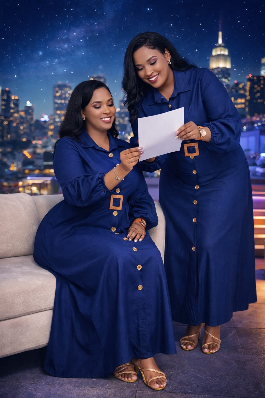 Maxi Denim Shirt Dress