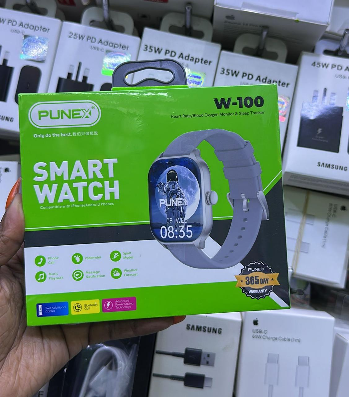 Punex Smartwatch – Full Touch HD Display, Heart Rate & SpO₂ Monitoring, Fitness Tracker, Sleep Analysis, Multi-Sport Modes, Notifications, Waterproof, Long Battery Life, Bluetooth Connectivity for And