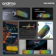 Oraimo Boom 30W Wireless Speaker – Powerful Bass Bluetooth Speaker, Portable Rechargeable Outdoor Audio System