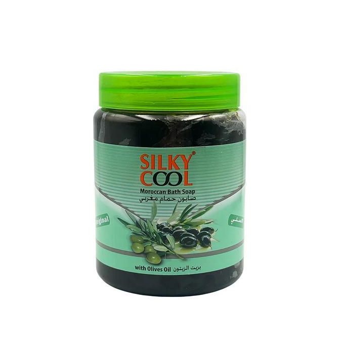 Silky cool Moroccan Bath Soap Black Soap With Olives 500ml
