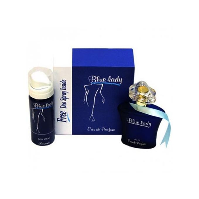 Rasasi Blue Lady Perfume + Free Deodorant For Women 40ml