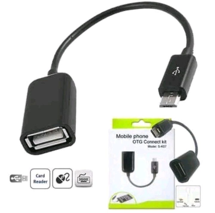 Otg Connect Kit OTG Cable Micro USB Cable, Normal Type - Black