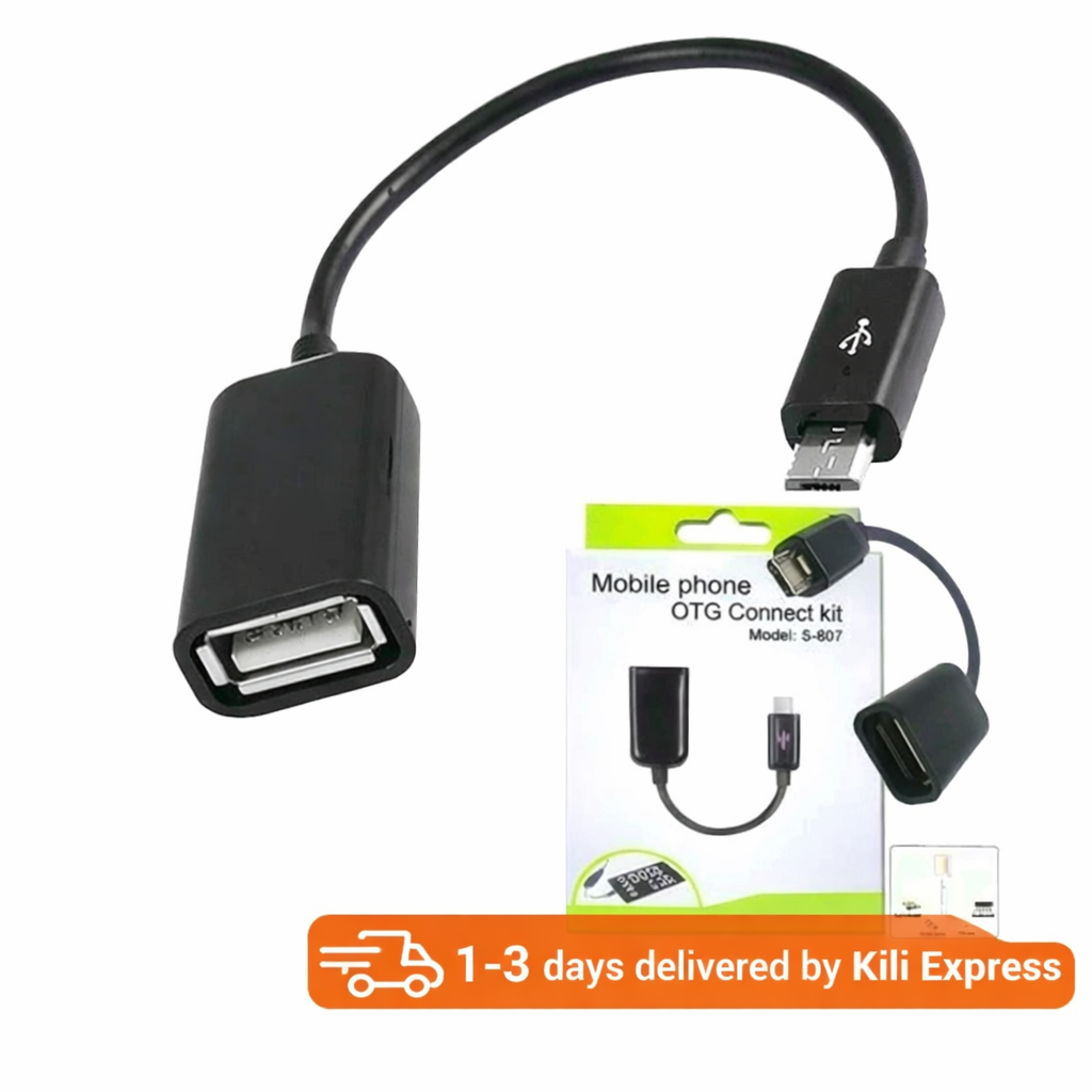Otg Connect Kit OTG Cable Micro USB Cable, Normal Type - Black