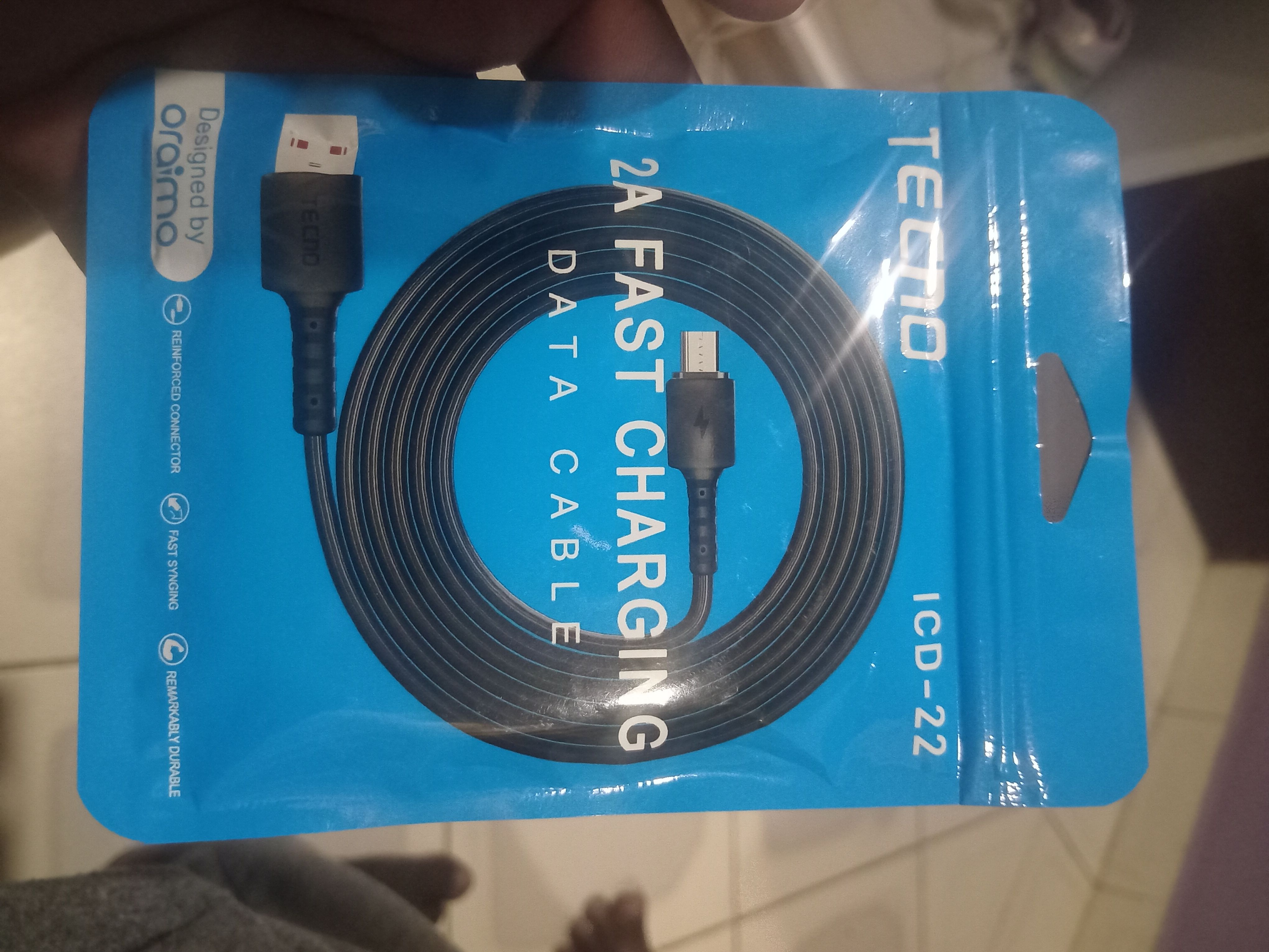 Tecno FAST  charging Android cable For Charging & Data Transfer USB Cable normal