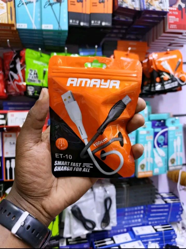 Amaya normal Cables ET 11-Fast Charging USB Cable Gen3 normal Charger – 1-Cable Phone Charger for All USBC Devices – High-Speed Cord, Compatible with ALL TYPE C PHONES