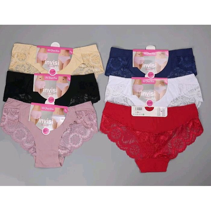 6 PCS Premium Lace Comfort Panties for Women – Soft, Breathable, Invisible Seam, Elegant Floral Design