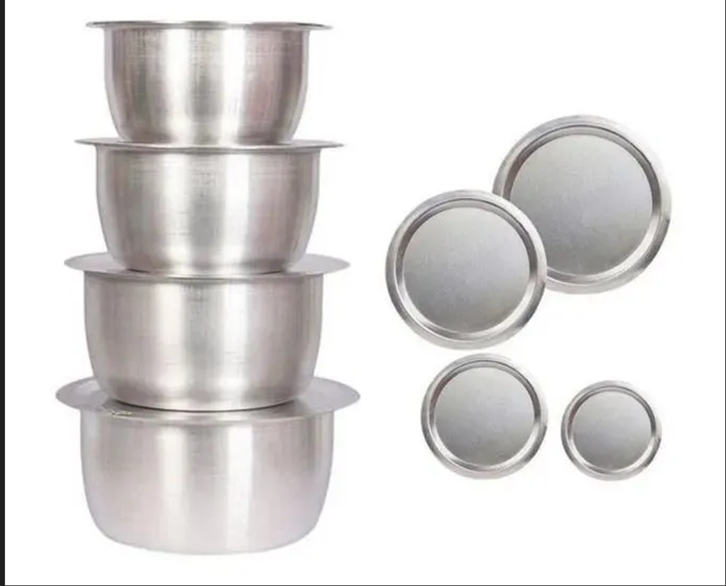 4PCS  Sufuria Cooking Set WITH LIDS