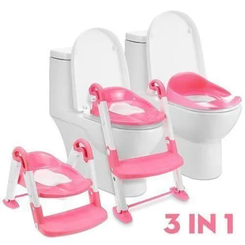 Portable Training Kids Toilet-Baby Potty With Ladder Potty Training Seat, Toddler Potty Training Toilet, Upgrade 2 In 1 Toddler Toilet Seat with Steps Stool Splash Guard and Anti-Slip Potty Seats