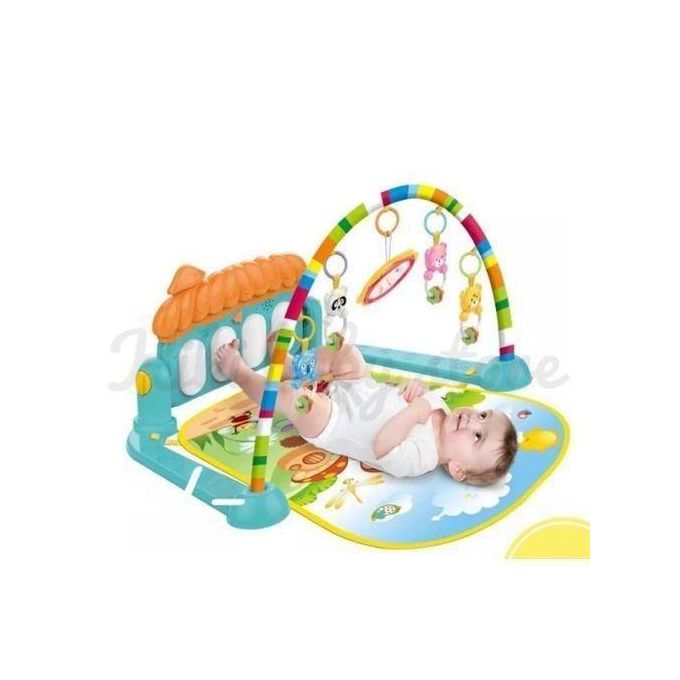 3 In1 Baby Infant Gym Play Mat Fitness Music Piano Hanging Toy