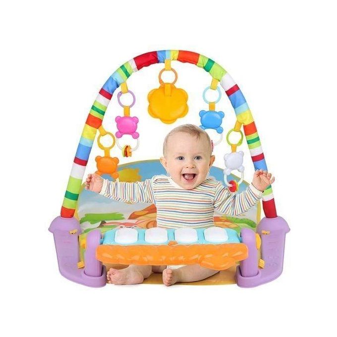 3 In1 Baby Infant Gym Play Mat Fitness Music Piano Hanging Toy
