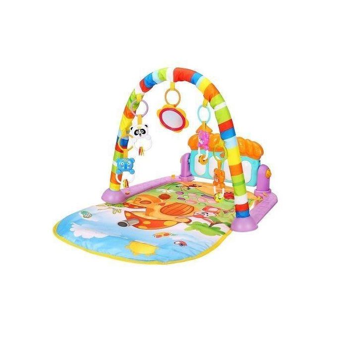 3 In1 Baby Infant Gym Play Mat Fitness Music Piano Hanging Toy