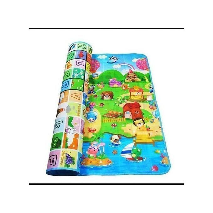 Kids Playmats/Crawling mats 1.8X2M (Vinyl Waterproof) Baby Activity Foam Floor Play Mat Children Crawling Playmat Carpet Kids Educational playmats for toddlers