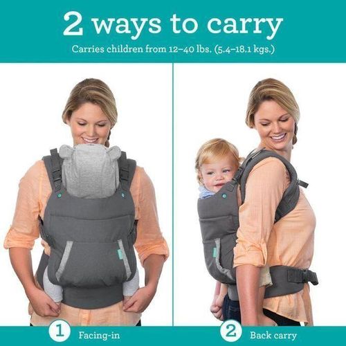Infantino NEW Ergonomic Hoodie Baby Carrier. (Designed For Babies & Toddlers)