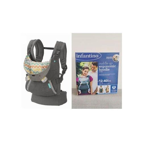 Infantino NEW Ergonomic Hoodie Baby Carrier. (Designed For Babies & Toddlers)