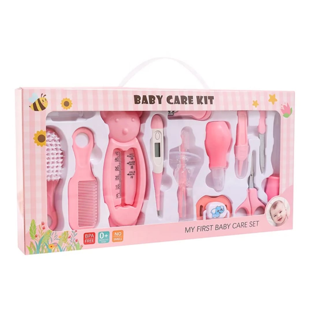 13 pcs Baby Grooming Kit /Carekit Complete Newborn Grooming & Health Set with Nail Clipper, Scissors, Comb, Brush & Essentials (Safe & BPA-Free)
