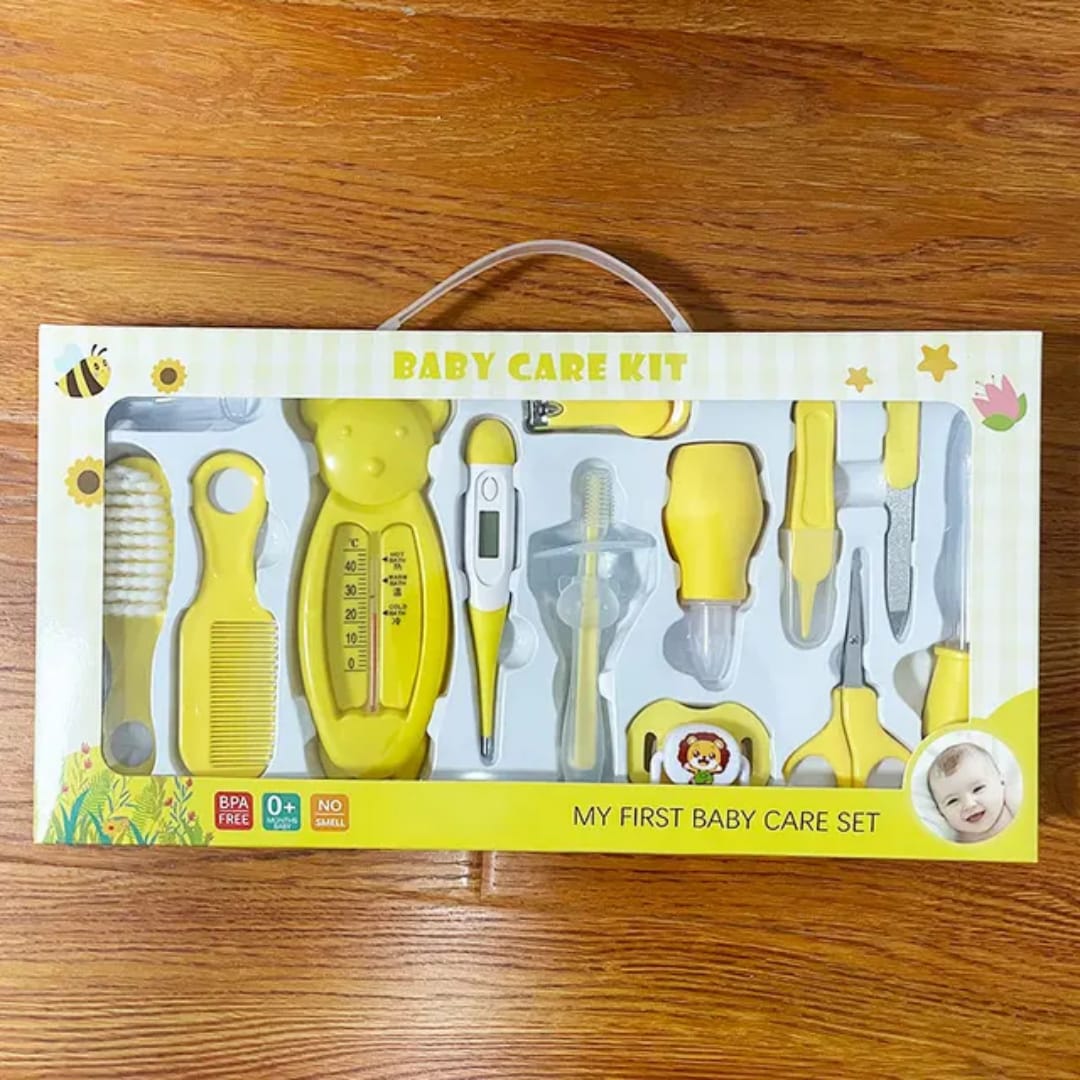 13 pcs Baby Grooming Kit /Carekit Complete Newborn Grooming & Health Set with Nail Clipper, Scissors, Comb, Brush & Essentials (Safe & BPA-Free)