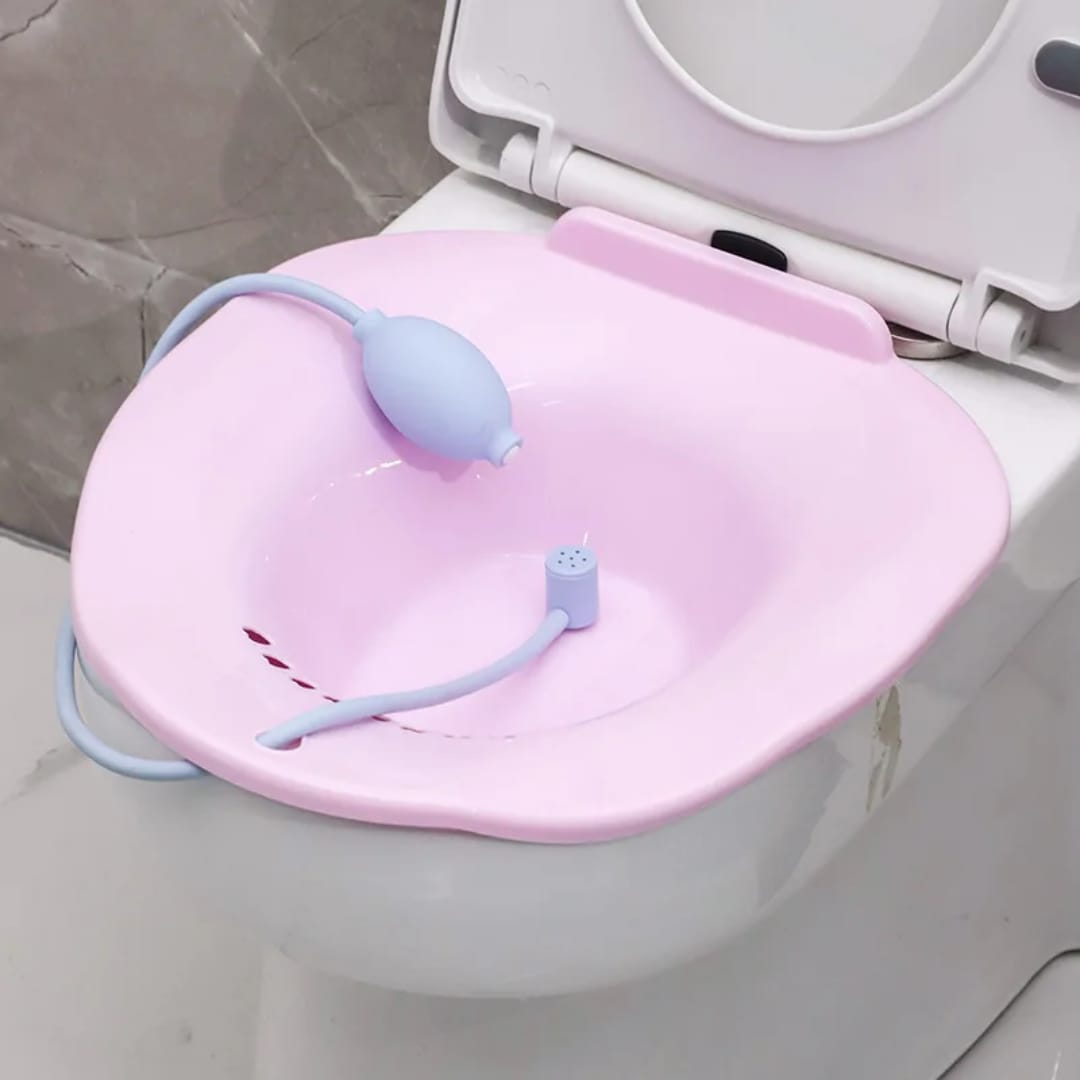 Sitz Bath for Postpartum Care – Bidet Tub & Maternity Nursing Basin for Toilet, Hemorrhoid & Yoni Relief