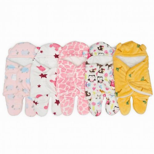 WARM SOFT BABY SWADDLE SHAWL BLANKET / HOODED SLEEPING BLANKET / BABY SWADDLE WRAP PROTECT YOUR BABY AGAINST COLD WEATHER AND DISEASES