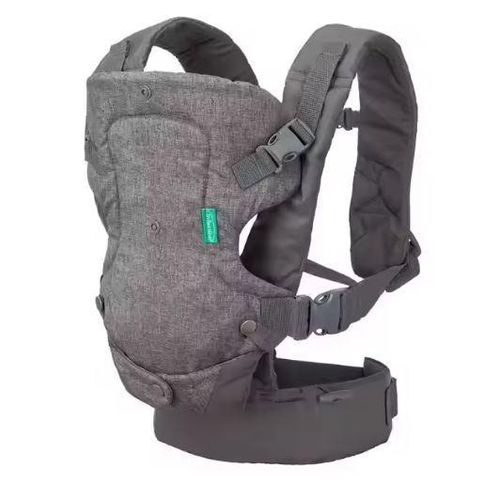 Infantino Flip Advanced 4-in-1 Baby Carrier | Ergonomic 360° Convertible Cotton Carrier for Newborns & Toddlers | Front & Back Carry Baby Sling Wrap