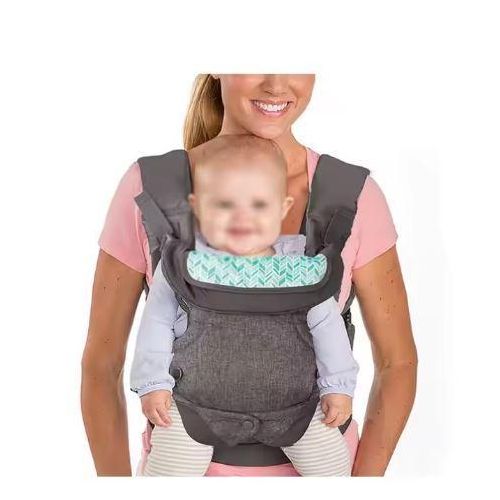 Infantino Flip Advanced 4-in-1 Baby Carrier | Ergonomic 360° Convertible Cotton Carrier for Newborns & Toddlers | Front & Back Carry Baby Sling Wrap