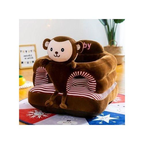 Comfy Baby Support Sit Me Up Pillow Suitable For Babies Age 4 Months And Above (ASSORTED CARTOON DECORATION ON THE FRONT PART) Plush Seat Training Cushion | Soft Infant Sitting Chair with Cute Cartoon