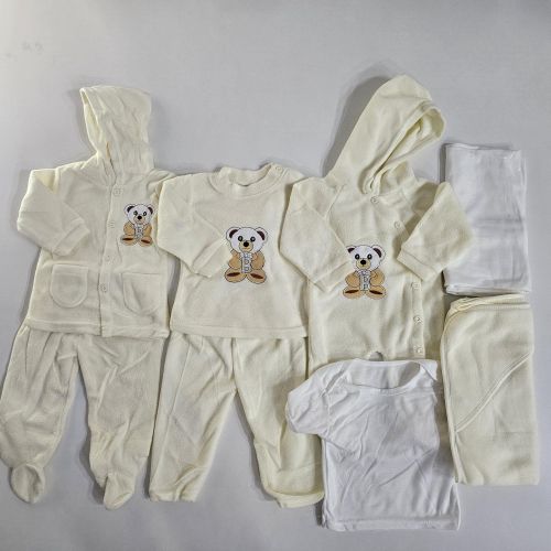 Warm and soft 8 pc fleece newborn receiving set