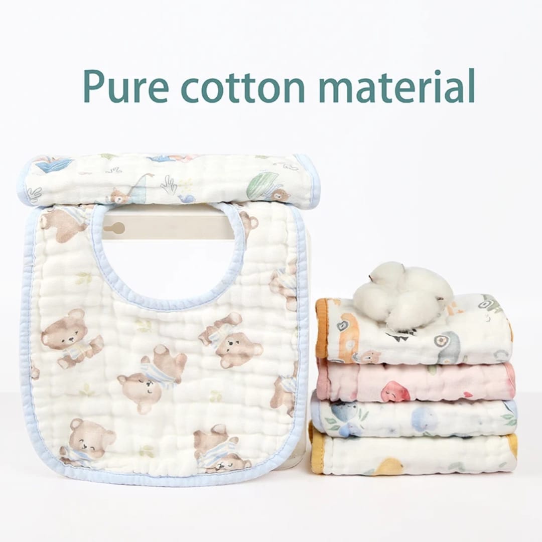 Baby Feeding & Drool Bibs – Soft, Absorbent & Adjustable Bibs for Boys, Girls & Unisex