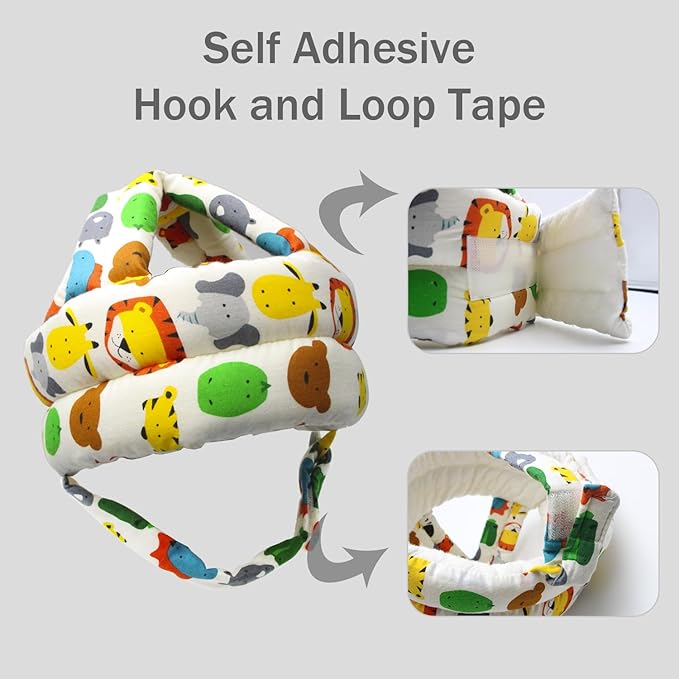 Baby Head Protector Baby Helmet for Crawling Walking, No Bumps Safety Head Adjustable Protective Cap for Walking, Playing