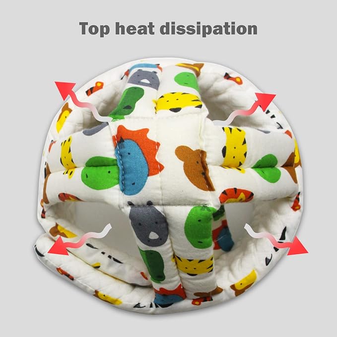 Baby Head Protector Baby Helmet for Crawling Walking, No Bumps Safety Head Adjustable Protective Cap for Walking, Playing