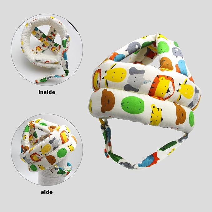 Baby Head Protector Baby Helmet for Crawling Walking, No Bumps Safety Head Adjustable Protective Cap for Walking, Playing