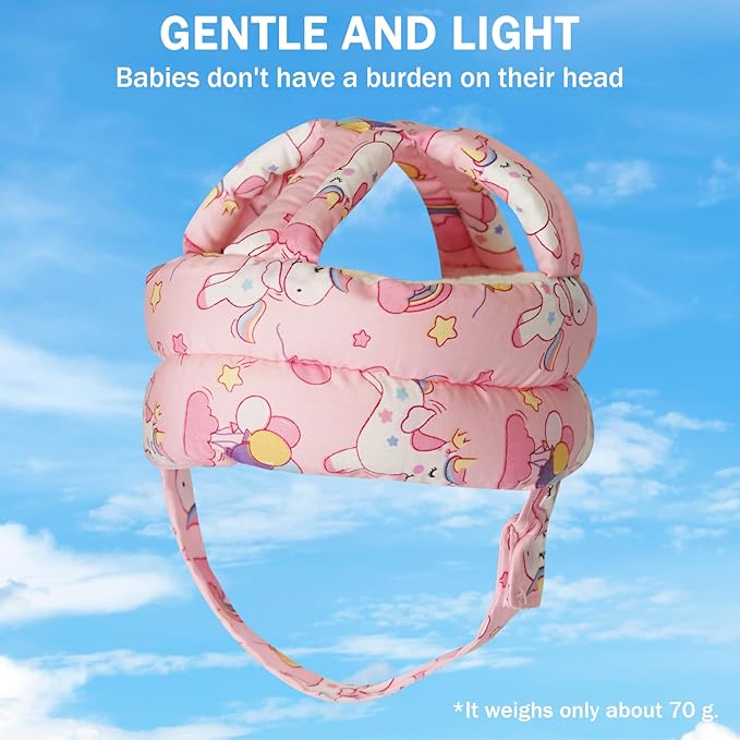 Baby Head Protector Baby Helmet for Crawling Walking, No Bumps Safety Head Adjustable Protective Cap for Walking, Playing