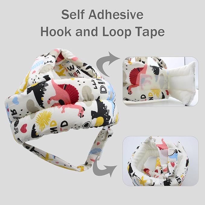 Baby Head Protector Baby Helmet for Crawling Walking, No Bumps Safety Head Adjustable Protective Cap for Walking, Playing