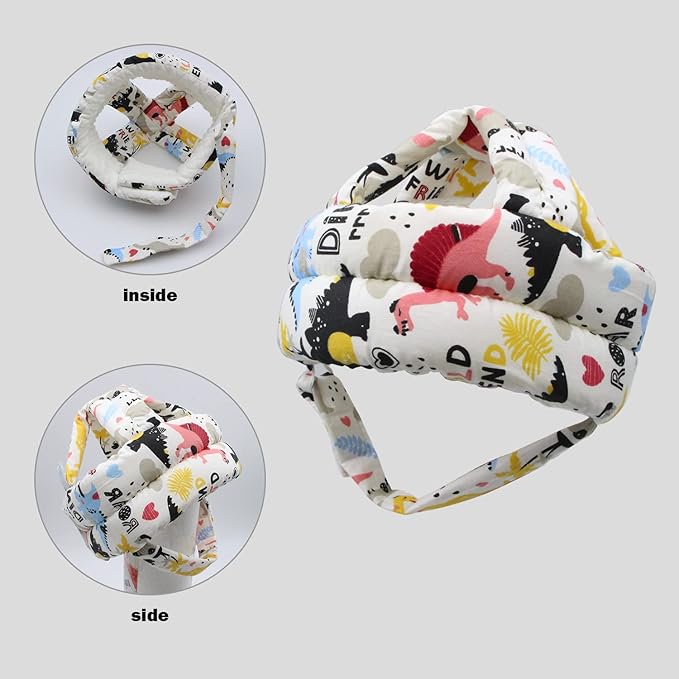 Baby Head Protector Baby Helmet for Crawling Walking, No Bumps Safety Head Adjustable Protective Cap for Walking, Playing