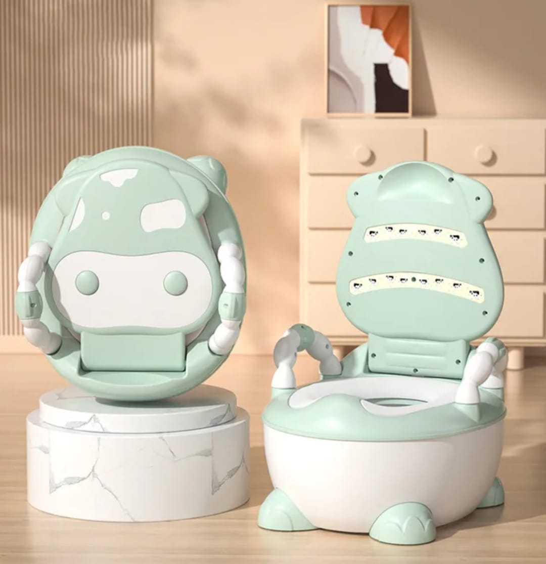 Modern Kids Toilet Seat Potty | Toddler Potty Training Chair with backrest| Easy-Clean, Sturdy & Comfortable sBaby Kids  Portable Potty Training Toilet Seat With Pad Toddler Lovely Toilet Comfortable