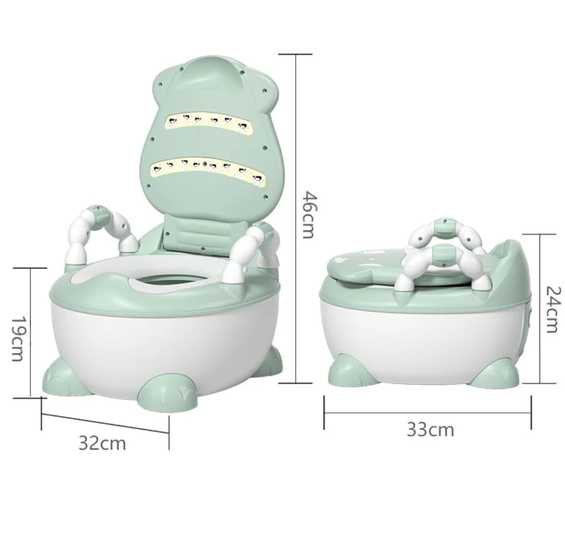 Modern Kids Toilet Seat Potty | Toddler Potty Training Chair with backrest| Easy-Clean, Sturdy & Comfortable sBaby Kids  Portable Potty Training Toilet Seat With Pad Toddler Lovely Toilet Comfortable