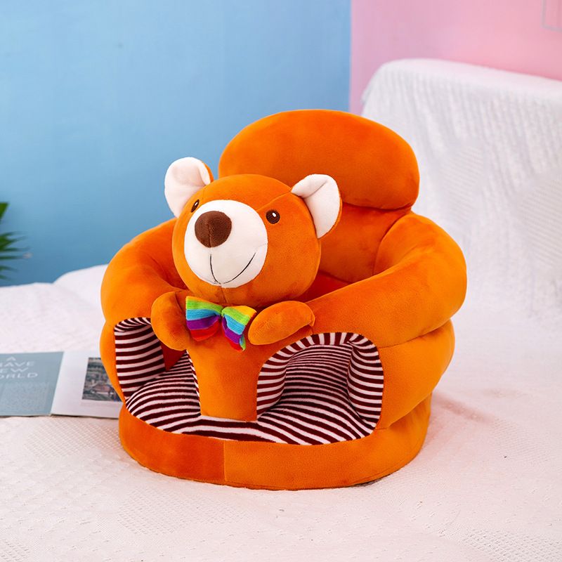 Comfy Baby Support Sit Me Up Pillow Suitable For Babies Age 4 Months And Above (ASSORTED CARTOON DECORATION ON THE FRONT PART) Plush Seat Training Cushion | Soft Infant Sitting Chair with Cute Cartoon