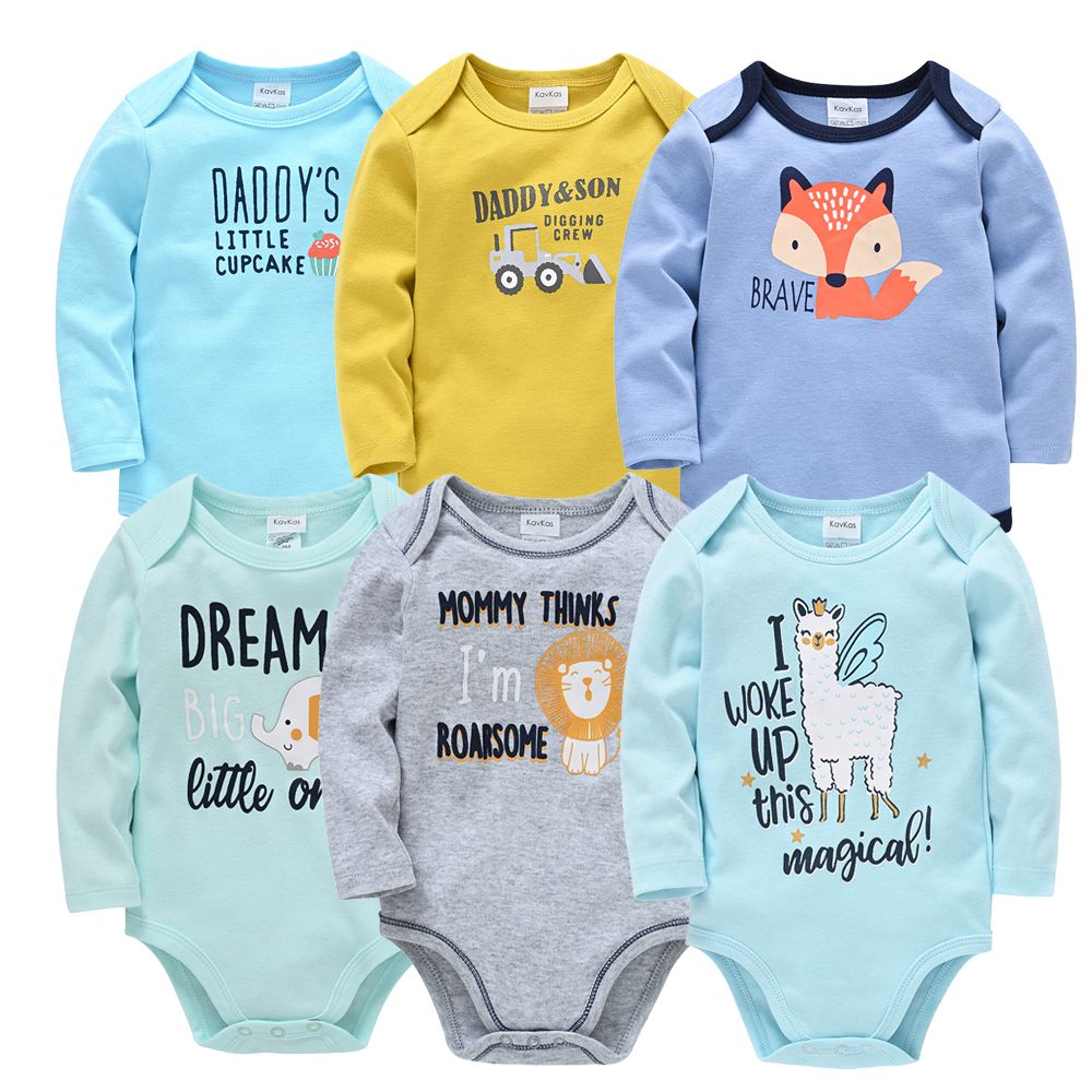 5PCs Cutest Baby Newborn Cotton Long-sleeve Baby Boy Onesies/Bodysuit/sleepsuit
Summer Wear Short Sleeve Infant  Clothing Baby Bodysuits Cotton Jumper Baby