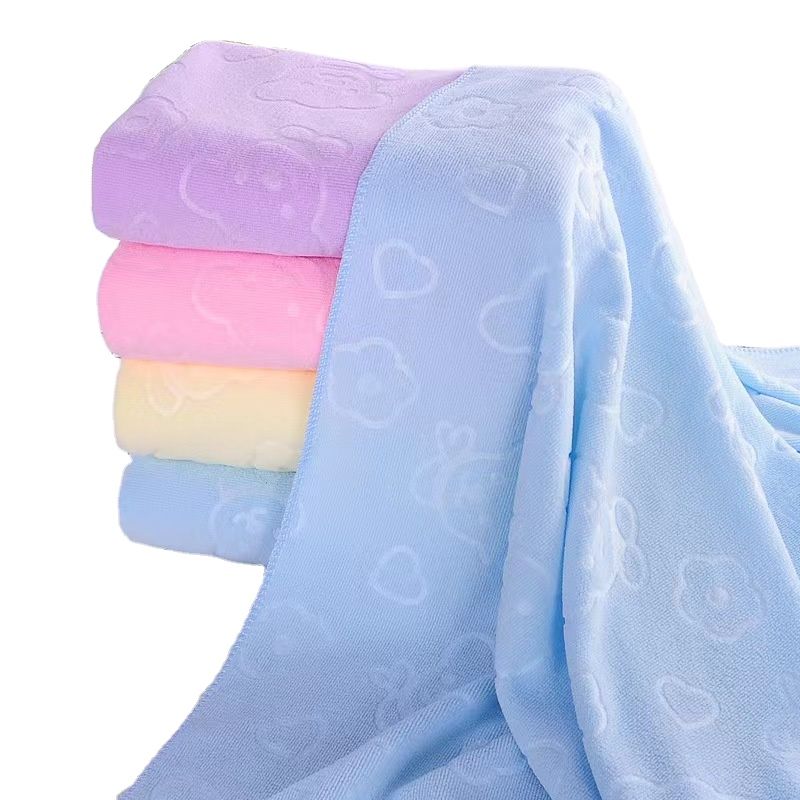 Ultra Light Soft Classy Baby Microfiber Towel - Baby Bath Towel Ultra-Soft Baby Cotton Bath Towel – Highly Absorbent & Quick-Dry – Gentle for Newborn Skin & Toddlers