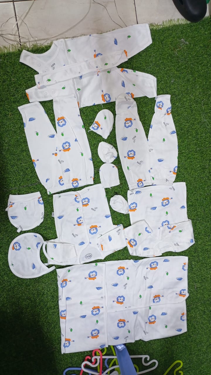 Lucky Star 11 Pieces Unisex New Born Baby Receiving Set Newborn Baby  Clothes Toddler Long Sleeve Romper Pants+Hat+Bibs Fall Winter Infant Baby Outfits soft durable and cozy set for girls and boys