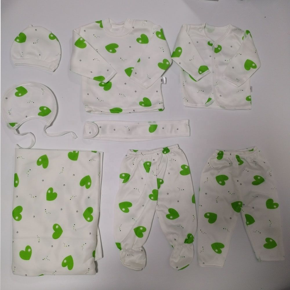 Lucky Star 11 Pieces Unisex New Born Baby Receiving Set Newborn Baby  Clothes Toddler Long Sleeve Romper Pants+Hat+Bibs Fall Winter Infant Baby Outfits soft durable and cozy set for girls and boys