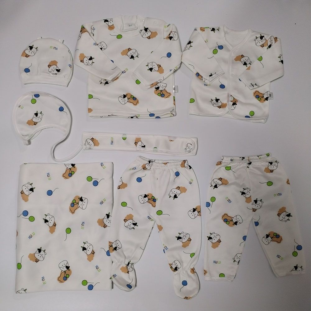 Lucky Star 11 Pieces Unisex New Born Baby Receiving Set Newborn Baby  Clothes Toddler Long Sleeve Romper Pants+Hat+Bibs Fall Winter Infant Baby Outfits soft durable and cozy set for girls and boys