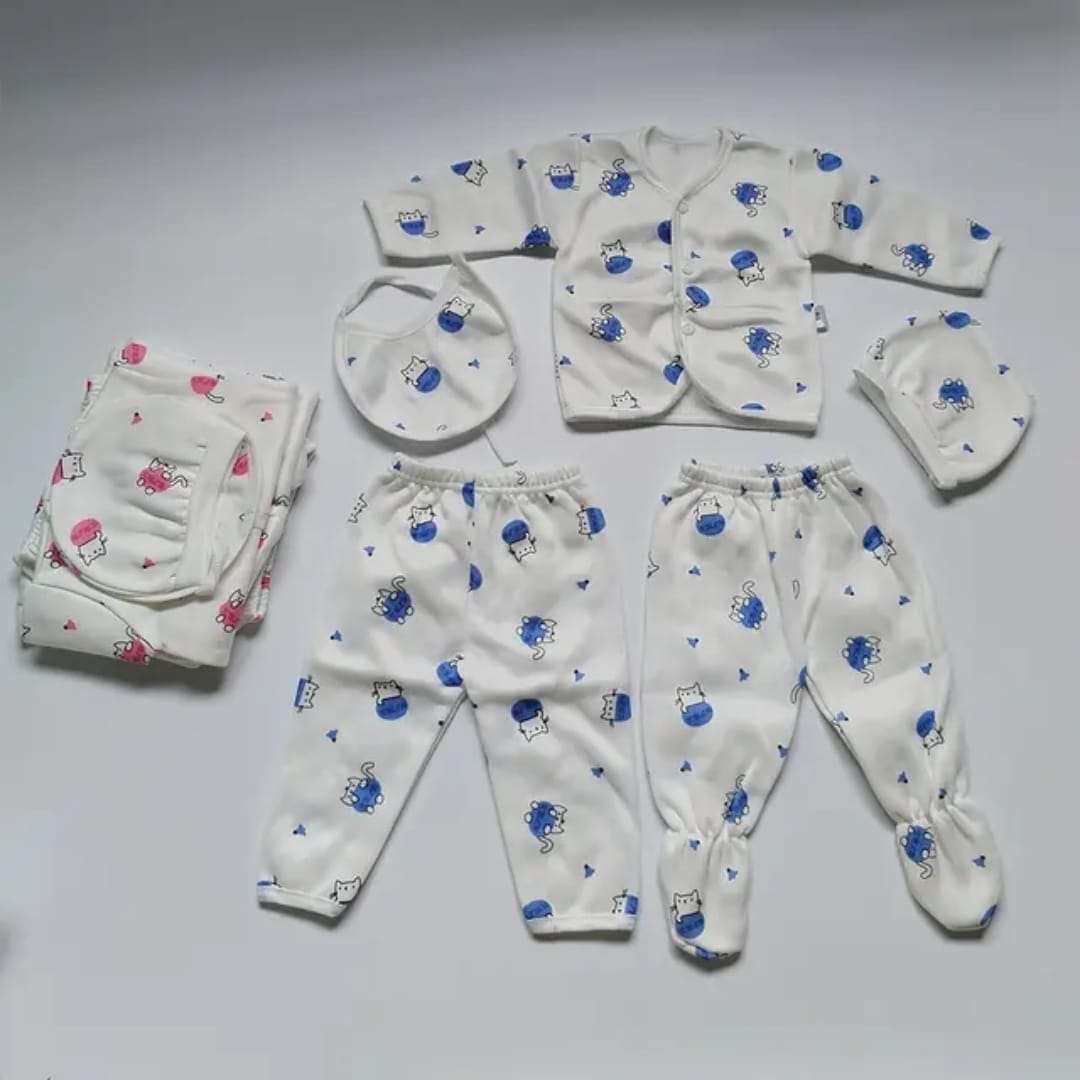 5Pcs Newborn Warm Fleece Receiving Set | Baby Clothing & Blanket Essentials for Infants | Soft, Cozy & Durable Winter Baby Gift Set for Boys & Girls – Perfect Newborn Outfit