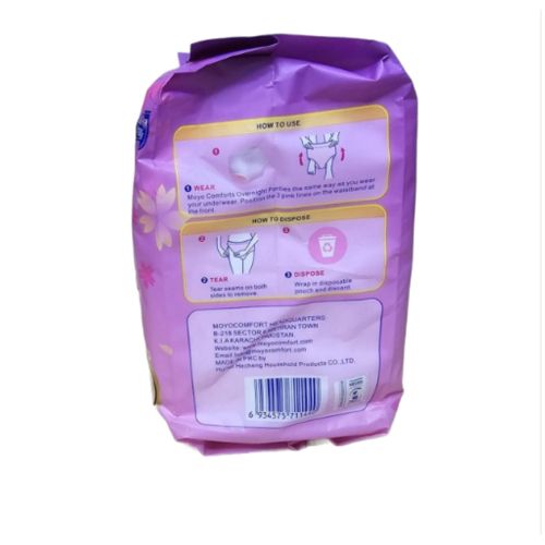 Moyo Comforts Maternity Pads - 6 Pcs Ultra-Absorbent Postpartum Sanitary Pants for After Delivery - Leak-Proof, Breathable & Heavy Flow Protection - (Plus 3 FREE Panty Liners)