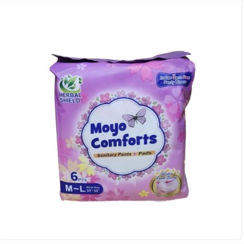 Moyo Comforts Maternity Pads - 6 Pcs Ultra-Absorbent Postpartum Sanitary Pants for After Delivery - Leak-Proof, Breathable & Heavy Flow Protection - (Plus 3 FREE Panty Liners)