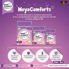 Moyo Comforts Maternity Pads - 6 Pcs Ultra-Absorbent Postpartum Sanitary Pants for After Delivery - Leak-Proof, Breathable & Heavy Flow Protection - (Plus 3 FREE Panty Liners)