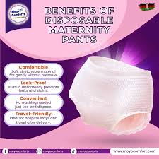 Moyo Comforts Maternity Pads - 6 Pcs Ultra-Absorbent Postpartum Sanitary Pants for After Delivery - Leak-Proof, Breathable & Heavy Flow Protection - (Plus 3 FREE Panty Liners)